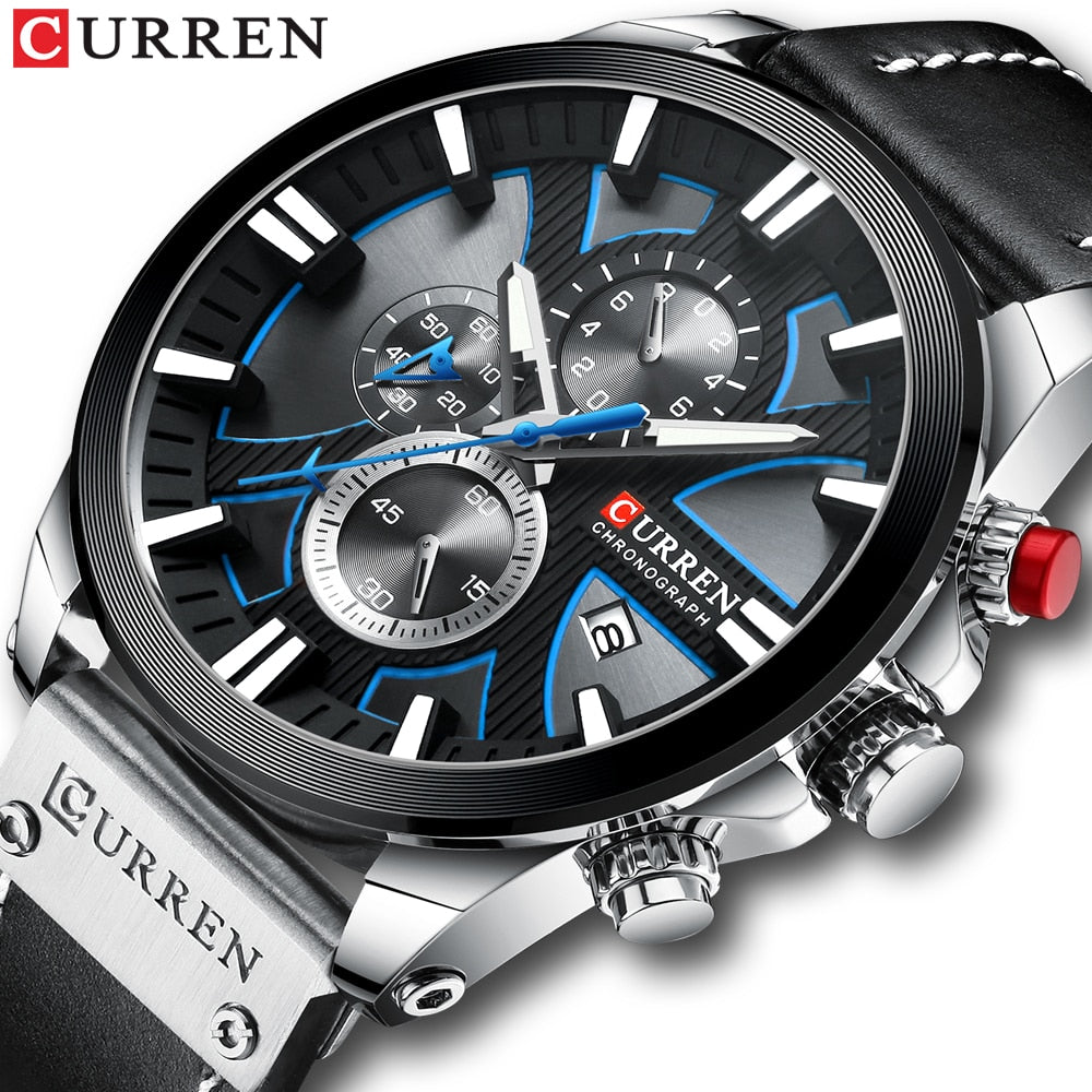 New CURREN Men Watches Fashion Quartz Wrist Watches Men&#39;s Military Waterproof Sports Watch Male Date Clock Relogio Masculino