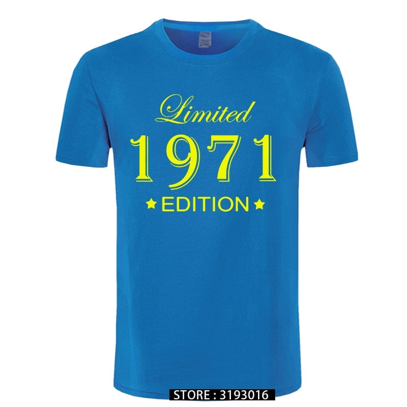 Man Made in 1971 T-shirt Tops Limited Edition