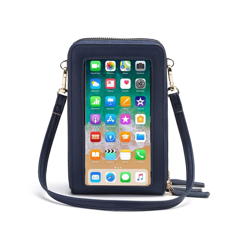 Crossbody Cellphone Purse Women Touch Screen Bag RFID Blocking Wallet Handbag Shoulder Strap