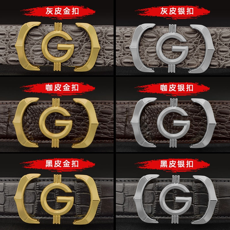 High quality designer belts men fashion T letter luxury famous brand genuine leather belt jeans formal Cowskin black Waist Strap