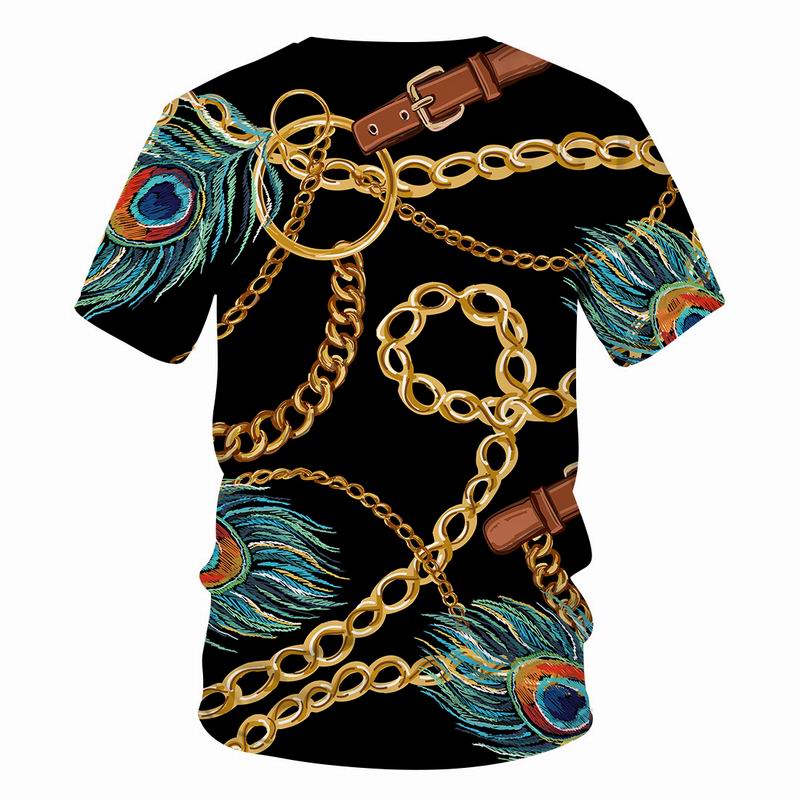 New Summer Chain series t shirt men/women 3D printed casual Harajuku style Fashion hot tshirt streetwear Men clothing tops