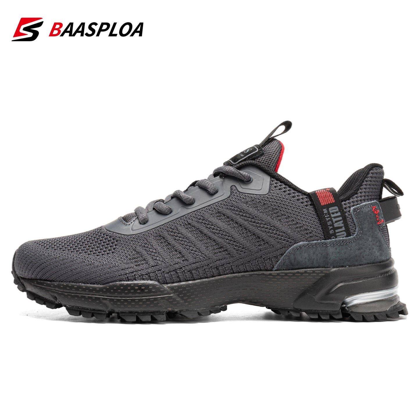 Baasploa Professional Running Shoes For Men Lightweight Men&#39;s Designer Mesh Sneakers Lace-Up Male Outdoor Sports Tennis Shoe