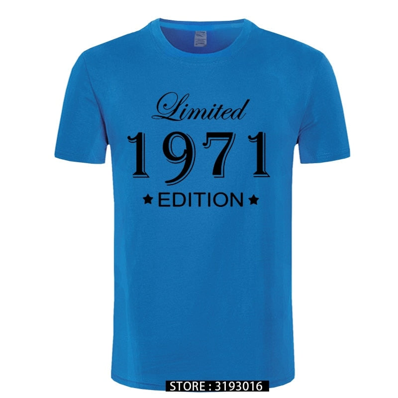 Man Made in 1971 T-shirt Tops Limited Edition