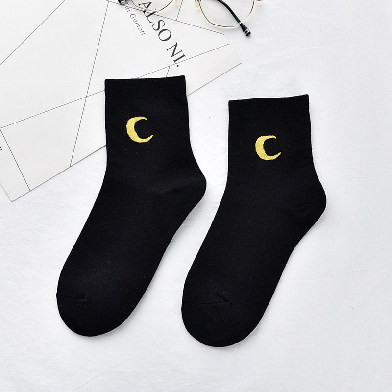 Women Solid Lovely Patterned Harajuku Socks Cotton Casual Cute Animal New Year Gift Socks For Female Sweat Absorption Breathable