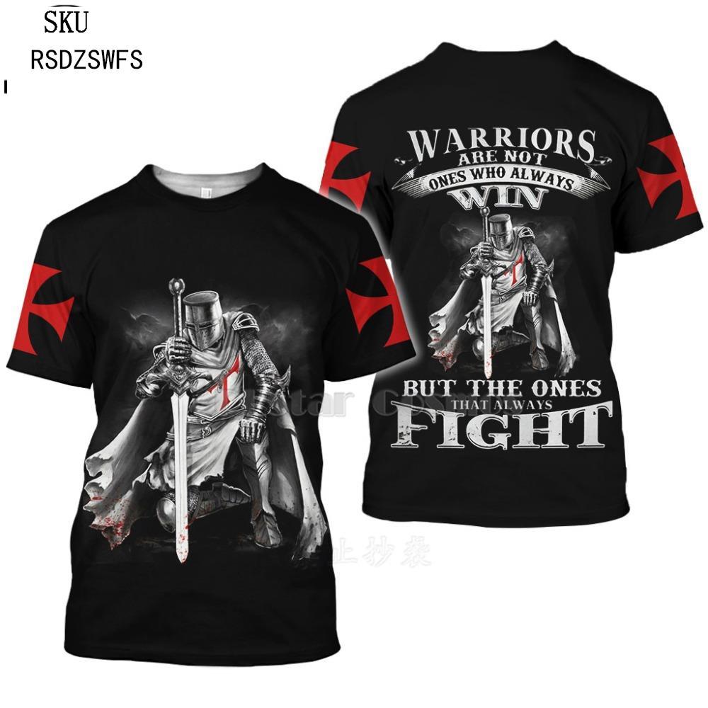 PLstar Cosmos All Over Printed Knights Templar 3d t shirts tshirt tees Winter autumn funny Harajuku short sleeve streetwear-7