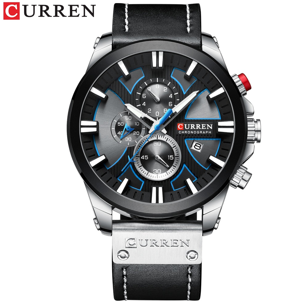 New CURREN Men Watches Fashion Quartz Wrist Watches Men&#39;s Military Waterproof Sports Watch Male Date Clock Relogio Masculino