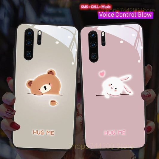 Call Light Up Led Flash Phone Cases For iPhone 11 8 7 6 6s Plus XS Max XR X SE 2020 Luminous Back Cover Accessories