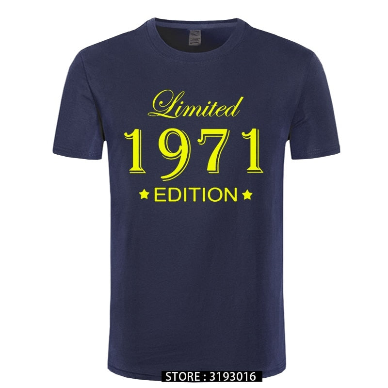 Man Made in 1971 T-shirt Tops Limited Edition