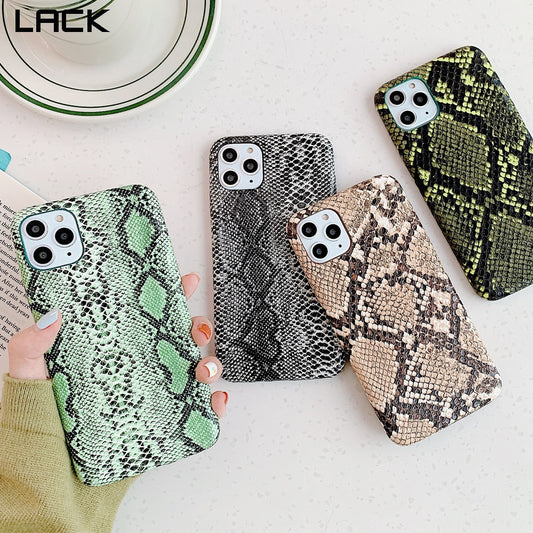 LACK Snake Skin PU Leather Cases For iphone 12 13Pro 11Pro Max 7 8 Plus X XS XR Phone Case Crocodile Texture Back Cover Coque