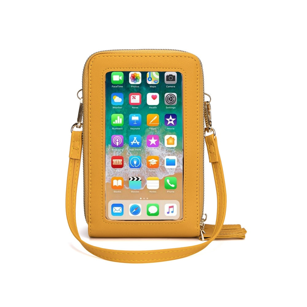 Crossbody Cellphone Purse Women Touch Screen Bag RFID Blocking Wallet Handbag Shoulder Strap