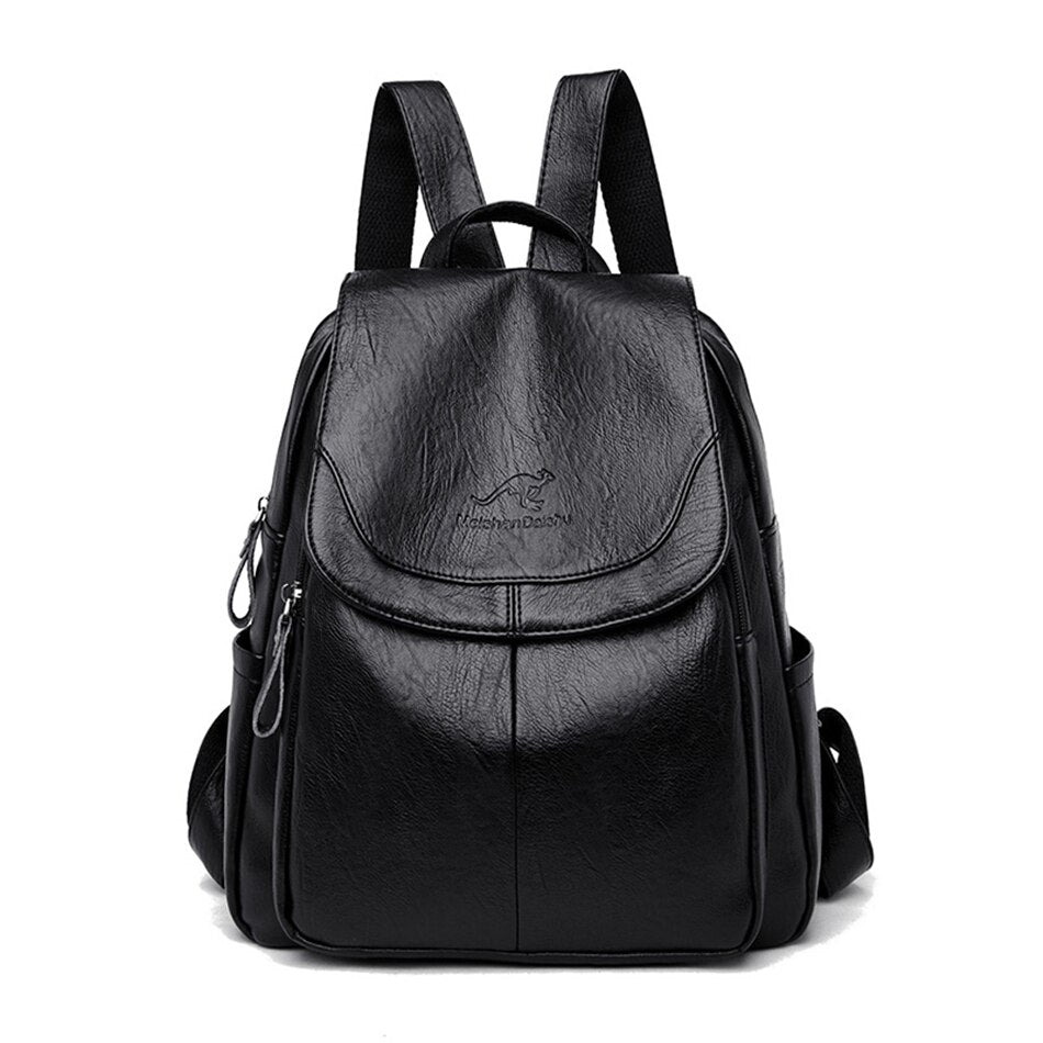 Hot Women Backpacks Designer High Quality Soft Leather Fashion Back Bag Brand Female Travel Bags Mochilas Mujer 2020 Backbags