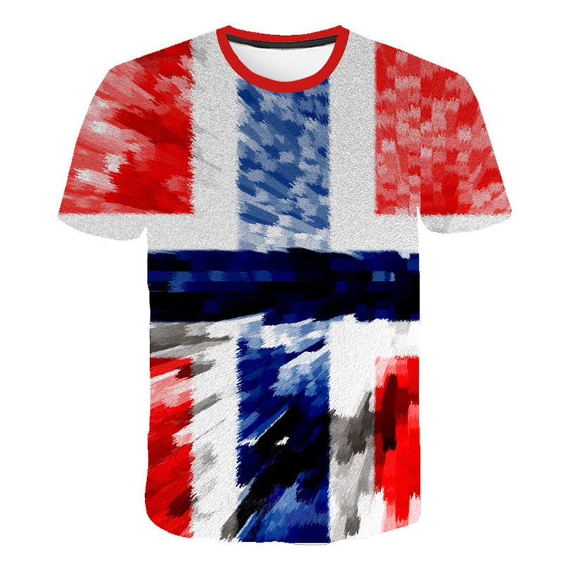 New USA Flag Stripes and Stars T-shirt Men / Women Sexy 3d Tshirt Print Eagle American Flag Men T-shirt Summer Tops Tees