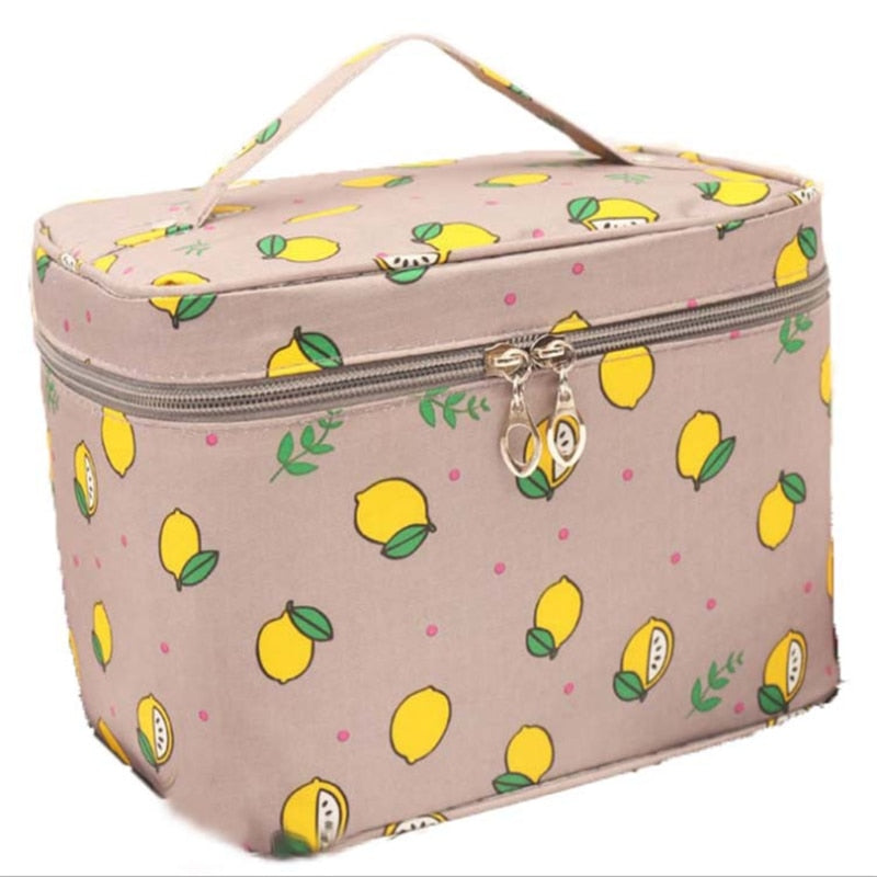 Travel Waterproof Portable Women Makeup Bag High Capacity Toiletries Organizer Storage Cosmetic Cases Zipper Wash Beauty Pouch