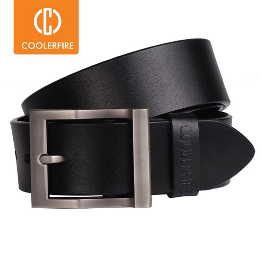 Coolerfire men's genuine leather belt designer belts men luxury strap male belts for men fashion  pin buckle for jeans HQ0231