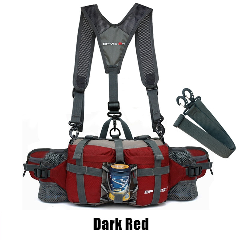 Outdoor Sports Waist Bag Water Cycl Backpack Hike Mountain Bottle Waterproof Nylon Camping Mochila Hiking Accessories Hunting