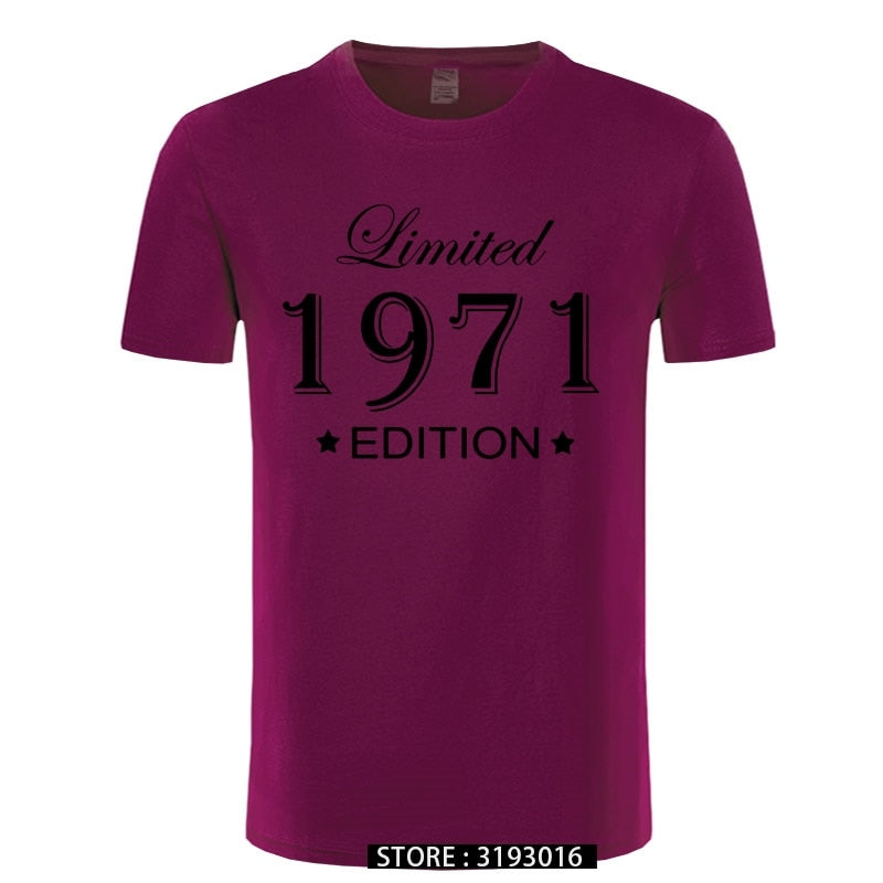 Man Made in 1971 T-shirt Tops Limited Edition