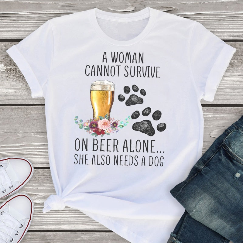 Women Graphic Short Sleeve Cartoon Dog Leopard Mom Animal Cartoon Summer Shirt Tees Clothing Tops  Female T Shirt Womens T-Shirt