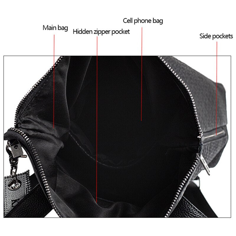 Women Backpack Leather Fashion Tide Brand Backpacks High Quality Compound Cowhide Female Shoulder Bag Teenager Girls School Bags