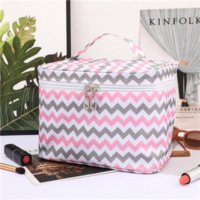 Travel Waterproof Portable Women Makeup Bag High Capacity Toiletries Organizer Storage Cosmetic Cases Zipper Wash Beauty Pouch