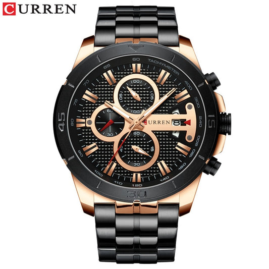 2019 Top Brand CURREN Fashion Men Watches Military Waterproof Quartz Wristwatch Male Sport Chronograph Relogio Masculino