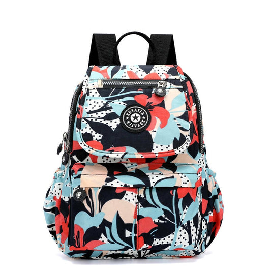 2018 New Nylon Waterproof Backpacks For Women Casual Cute School Bag For Teenagers Flower Rucksack Femininas Mochilas Mujer