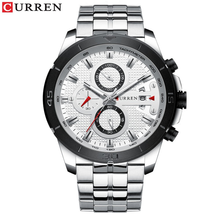 2019 Top Brand CURREN Fashion Men Watches Military Waterproof Quartz Wristwatch Male Sport Chronograph Relogio Masculino