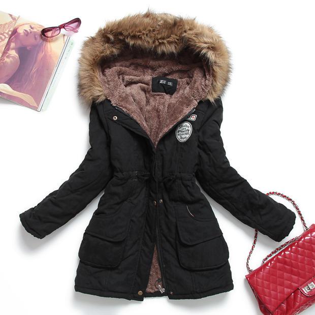 ZQLZ Spring Autumn Winter Jacket Women 2022 Thick Warm Hooded Parka Mujer Cotton Padded Coat 3XL Casual Slim Jacket Female