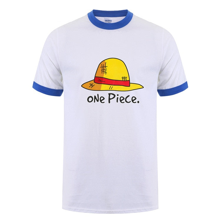 One Piece Luffy T Shirt Mens Casual Short Sleeve Cotton Tshirts Summer T Shirt