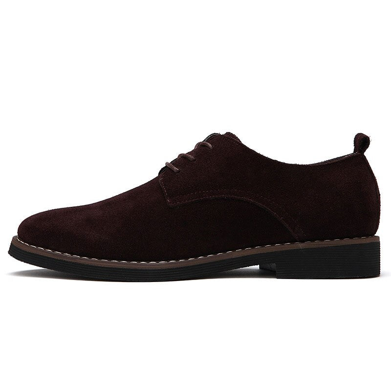 Fashion Men&#39;s Leather Shoes Classic Luxury Business Casual Formal Oxfords Shoes For Men Moccasin High Quality Suede Dress Shoes