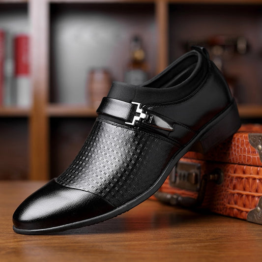 Men&#39;s dress shoes Leather Men Formal Shoes Large Size 45-48 Fashion Men Classic Business PU Shoes For Gentleman Sneakers