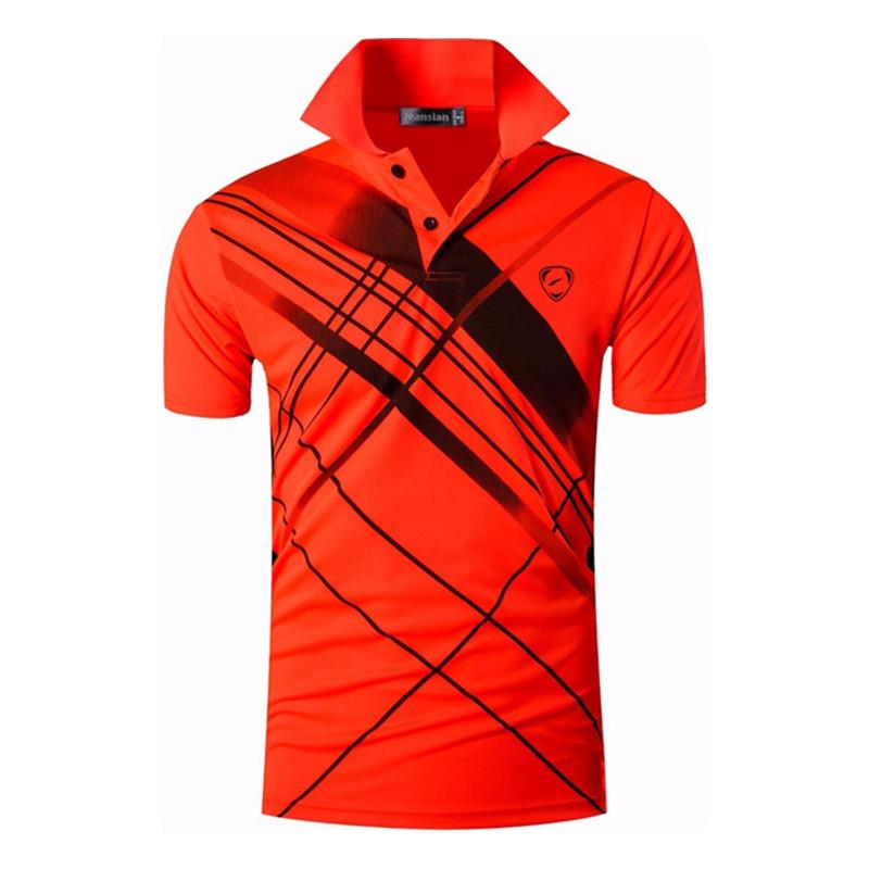 jeansian Men&#39;s Sport Tee Polo Shirts Poloshirts Casual Wear Golf Tennis Badminton Dry Fit Short Sleeve LSL224