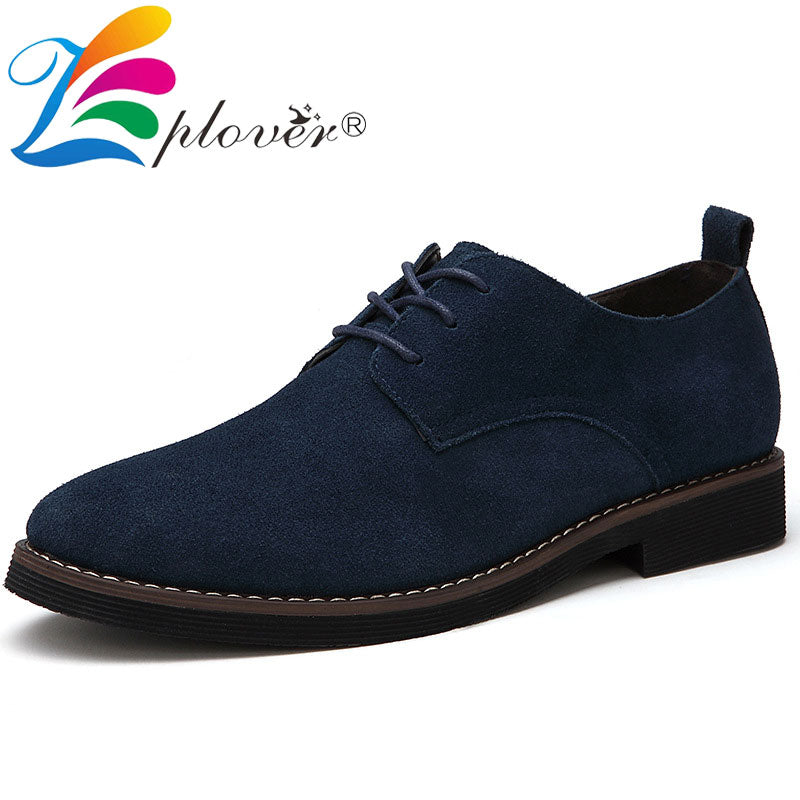 Fashion Men&#39;s Leather Shoes Classic Luxury Business Casual Formal Oxfords Shoes For Men Moccasin High Quality Suede Dress Shoes