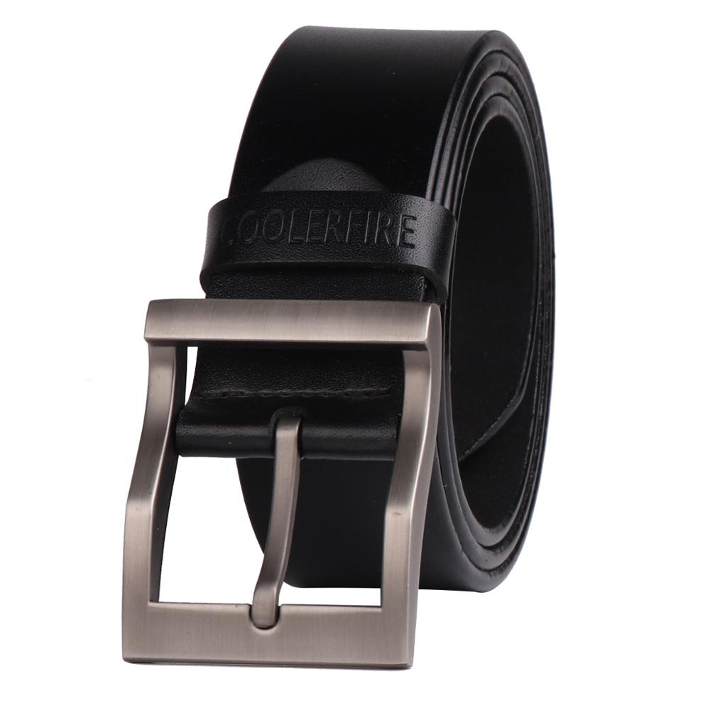 Coolerfire men's genuine leather belt designer belts men luxury strap male belts for men fashion  pin buckle for jeans HQ0231