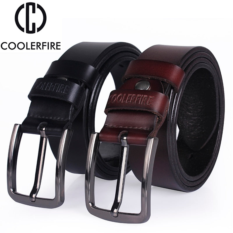 High quality genuine leather belt luxury designer belts men  Belts for men  Cowskin Fashion vintage pin buckle for jeans