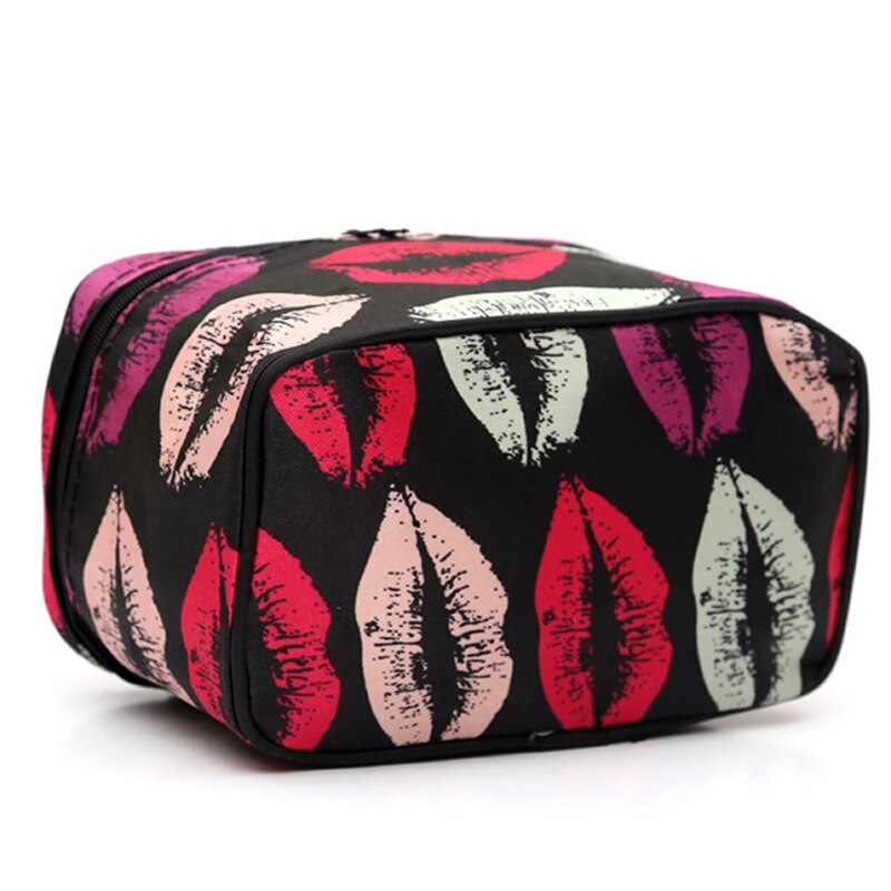 XZHJT Fashion Women Lips Cosmetic Bag Large Travel Lady Makeup Bag Toiletry Bag Organizer Makeup Cases Trousse Maquillage