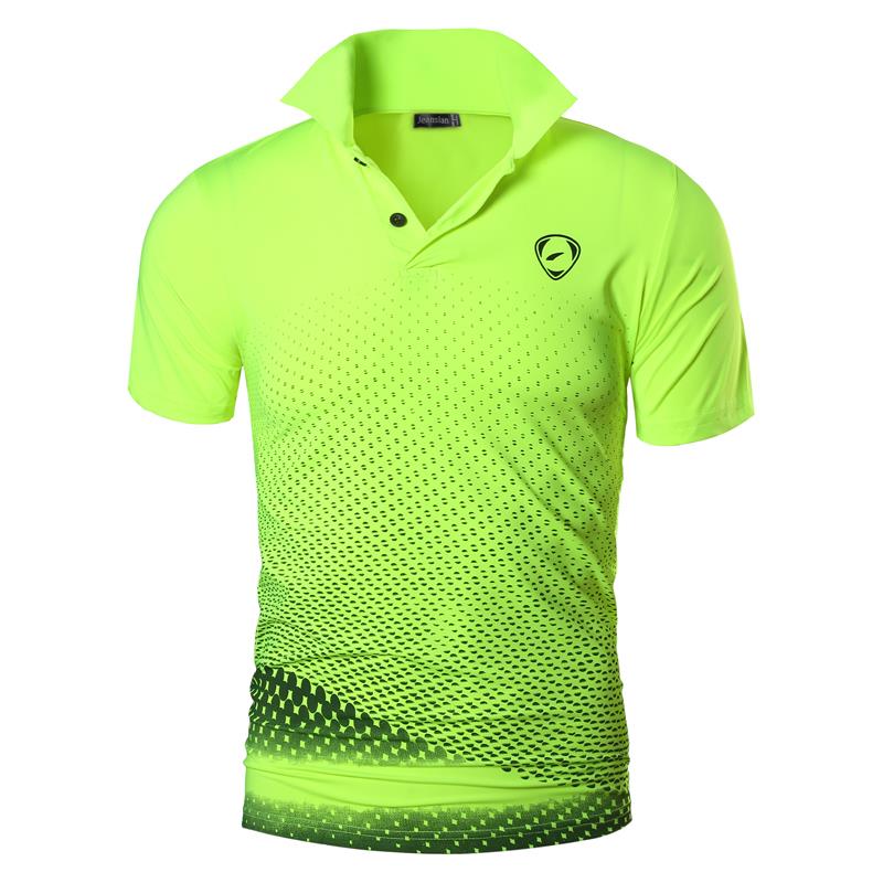 jeansian Men&#39;s Sport Tee Polo Shirts Poloshirts Casual Wear Golf Tennis Badminton Dry Fit Short Sleeve LSL224