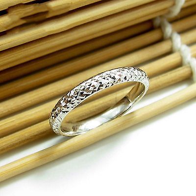 18k Soild Gold Ring For Women Girl Star Shining Band Real Rose Gold Lucky Carved Ring US Size 7 &8  Best Gift Ring  Jewelry