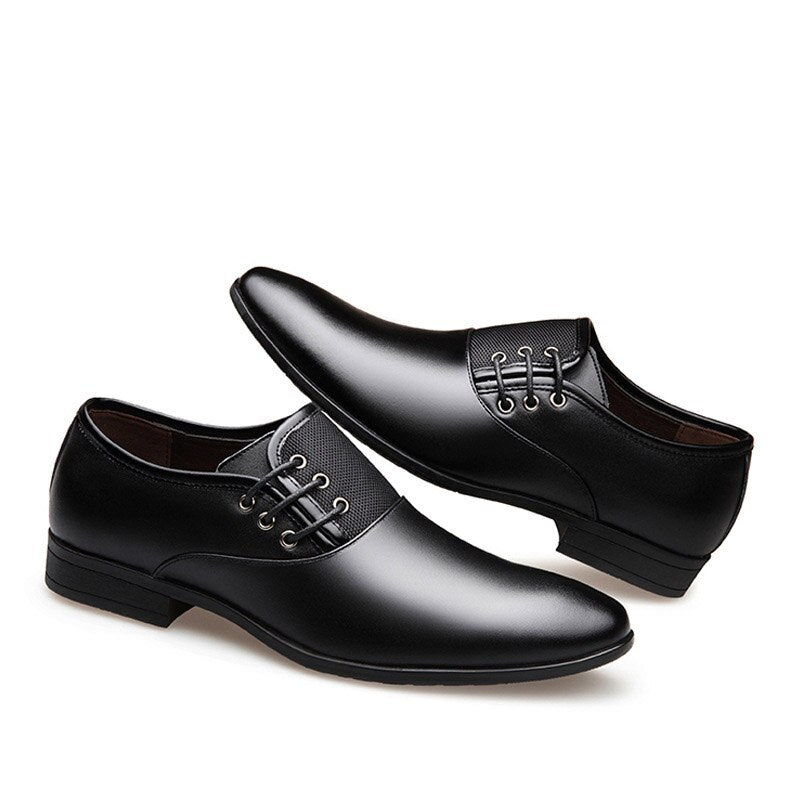 ZYYZYM Fashion Men Formal Shoes Size 38-47 Black Brown Classic Point Toe Men Dress Business Party Shoes