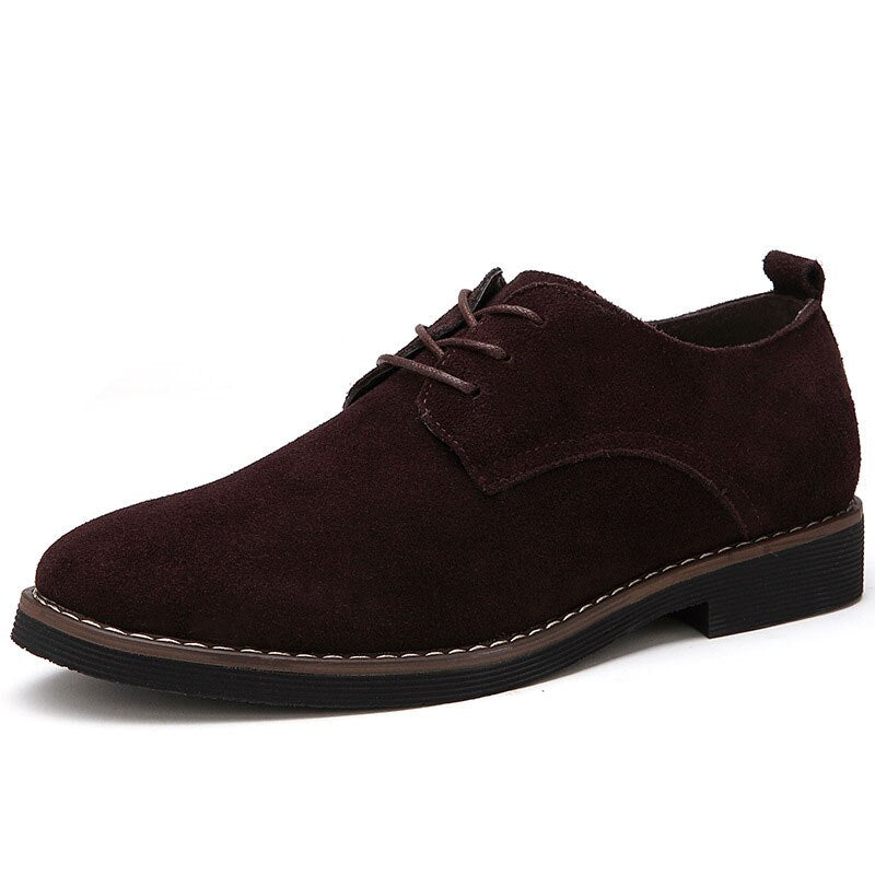 Fashion Men&#39;s Leather Shoes Classic Luxury Business Casual Formal Oxfords Shoes For Men Moccasin High Quality Suede Dress Shoes