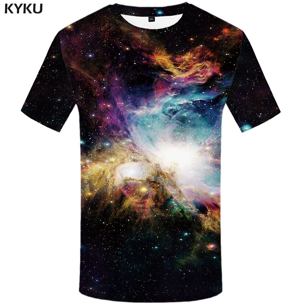 KYKU Brazil Tshirt Men Green Flame T-shirt Hip Hop Tee Black Print T Shirt 3d Gothic Punk Rock Mens Clothing Summer Streetwear