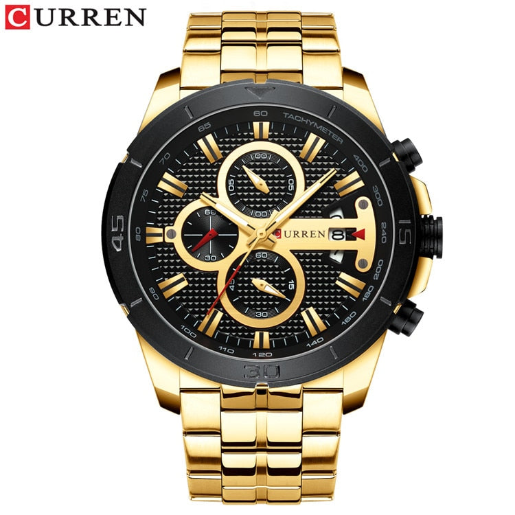 2019 Top Brand CURREN Fashion Men Watches Military Waterproof Quartz Wristwatch Male Sport Chronograph Relogio Masculino