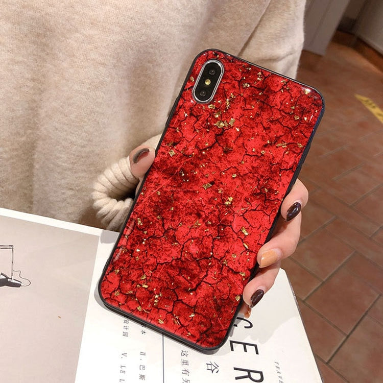 Luxury Diamond Marble Glitter Phone Cases for iPhone X XR XS MAX 7 8 6s Plus holder Ring Silicon Cover For iPhone XR XS