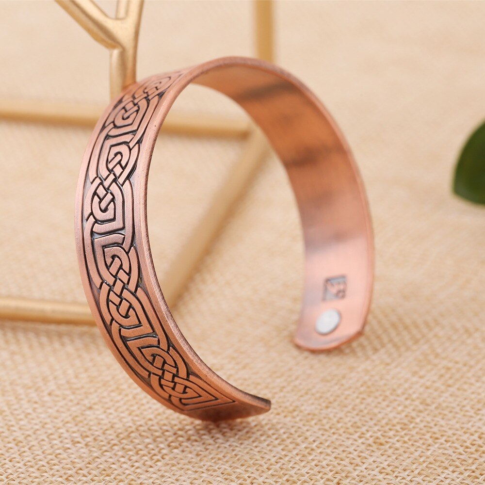 my shape Therapy Indian Jewelry magnetic bracelet health Antique Copper woman men jewelry power Vintage Man Cuff Bangle  New