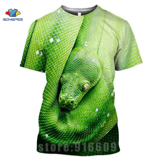 Anime 3D Print Game Horror Animal Snake T Shirt War Men's T-shirts Women's Fashion Harajuku Shirts Homme Oversized Cobra Tshirts