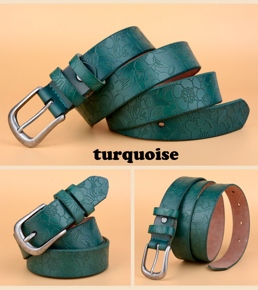 Hot New Vintage Belt Woman Genuine Leather Cow skin strap Fashion pin Buckle Belts For Women Top Quality jeans girdle