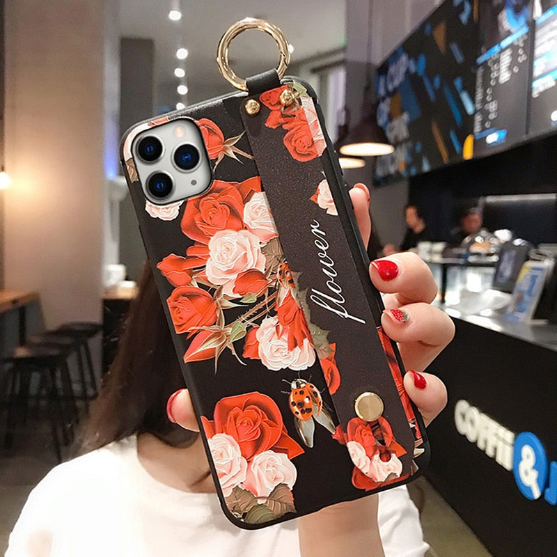 for Samsung Galaxy A50 Case Wrist Strap Holder Cover for Samsung A51 71 A32 A31 Note 10 Lite A10 A70 40 A52 A72 A12 Emboss Cases