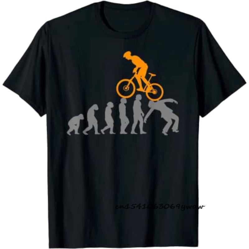 Mountain Bike Cycle Men Tshirts Vintage Downhill Mount MTB New T Shirt for Men Pure Cotton Print Tees Camisas