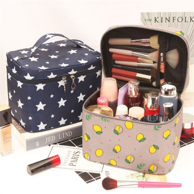 Travel Waterproof Portable Women Makeup Bag High Capacity Toiletries Organizer Storage Cosmetic Cases Zipper Wash Beauty Pouch