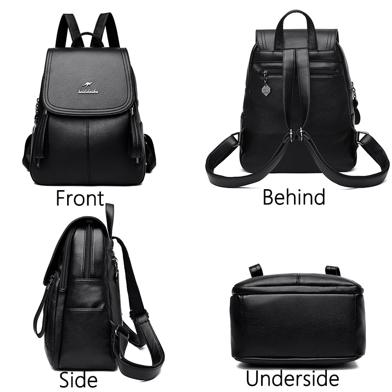 2022 New Women Backpack Designer high quality Leather Women Bag Fashion School Bags Large Capacity Travel Backpacks mochila