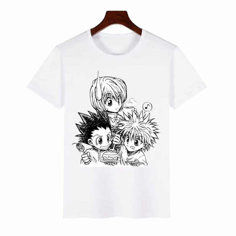 Anime hunter x hunter Mens &amp; Womens Design T Shirt GON FREECSS Milk wire Fabric T-shirt